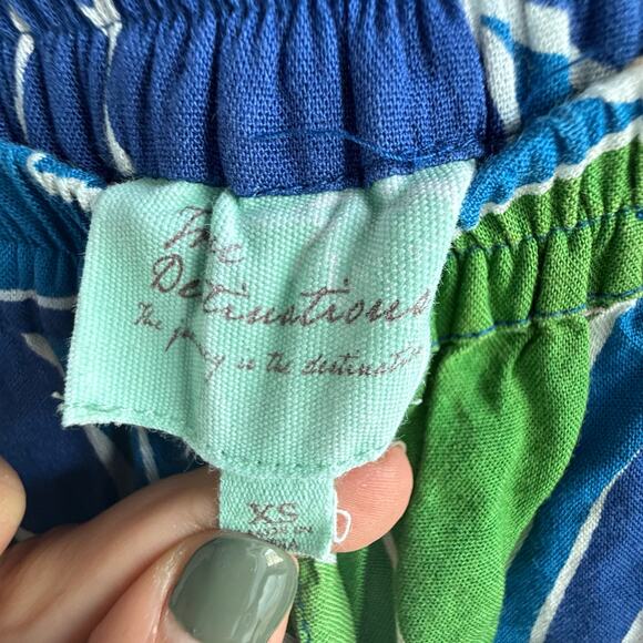 Palazzo Pants Boho Wide Leg Tropical Floral Flowy Rayon Womens XS Resort Vacay - Picture 5 of 7